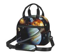 Borsa termica per il pranzo, per donne e uomini, con pianeta Giove, riutilizzabile, a prova di perdite, con tracolla regolabile, per lavoro, viaggi, attività all'aperto