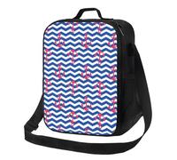 Borsa termica per il pranzo per donne e uomini, da lavoro, con ancora nautiche, per adulti, unisex, morbida borsa termica isolata, piccola borsa per il pranzo con tracolla regolabile