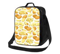 Borsa termica per il pranzo per donne e uomini, da lavoro, con patatine fritte, piccola scatola per il pranzo per donne e uomini, morbida borsa termica isolata, borsa per il pranzo per adulti con