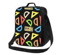 Borsa termica per il pranzo per donne e uomini, da lavoro, con righello matematico, stampa colorata, per adulti, per donne e uomini, morbida borsa termica isolata, piccola borsa per il pranzo con