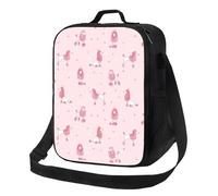 Borsa termica per il pranzo per donne e uomini, da lavoro, con simpatico barboncino e regina rosa, una scatola per il pranzo per adulti per donne e uomini, morbida borsa termica isolata, piccola borsa