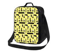 Borsa termica per il pranzo per donne e uomini, da lavoro, con simpatico mostro con un occhio, piccola borsa termica per donne e uomini, borsa termica morbida isolata, borsa per il pranzo per adulti