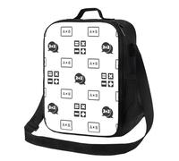 Borsa termica per il pranzo per donne e uomini, da lavoro, con stampa di algoritmi matematici, piccola scatola per il pranzo per donne e uomini, morbida borsa termica isolata, borsa per il pranzo per