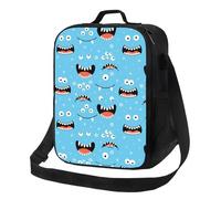 Borsa termica per il pranzo per donne e uomini, da lavoro, graziosa bocca di dinosauro, piccola scatola per il pranzo per donne e uomini, morbida borsa termica isolata, borsa per il pranzo per adulti