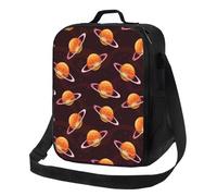 Borsa termica per il pranzo per donne e uomini, da lavoro, graziosa borsa termica per hamburger, hamburger, pianeta, per adulti, per donne e uomini, morbida borsa termica isolata, piccola borsa per il
