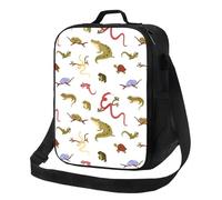 Borsa termica per il pranzo per donne e uomini, lavoro, lucertola, serpente, tartaruga, coccodrillo_Una piccola borsa termica per donne e uomini, borsa termica morbida isolata, borsa per il pranzo per