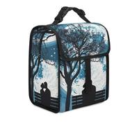Borsa termica per il pranzo per donne e uomini, panchina sotto l'albero borse per il pranzo per il lavoro