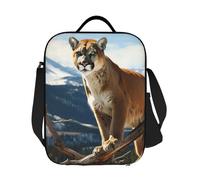 Borsa termica per il pranzo per donne e uomini, pantera, leone di montagna, a prova di perdite, contenitore per il pranzo per lavoro, viaggi all'aperto