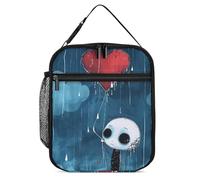 Borsa termica per il pranzo per donne e uomini, riutilizzabile, borsa per il pranzo con palloncino a cuore spezzato, contenitore per il pranzo per ufficio