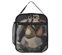 Borsa termica per il pranzo per donne e uomini, riutilizzabile, borsa per il pranzo Gorilla con pancia contenitore per il pranzo per ufficio
