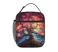 Borsa termica per il pranzo, per donne e uomini, riutilizzabile, con albero dei sogni, borsa per il pranzo per il lavoro e picnic