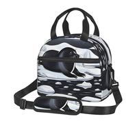 Borsa termica per il pranzo per donne e uomini, riutilizzabile, con tracolla regolabile, guarnizioni sulla borsa refrigerante per ghiaccio, grande borsa per il pranzo, a prova di perdite, per ufficio