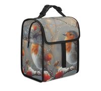 Borsa termica per il pranzo per donne e uomini, una bella borsa per il pranzo con uccellini per il lavoro