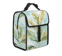 Borsa termica per il pranzo per donne e uomini, una borsa per il pranzo con pittura a base di erbe per il lavoro