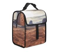 Borsa termica per il pranzo per donne uomo Lunch Box Paesaggio della Monument Valley Lunch Tote Bags per il lavoro