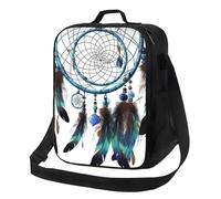 Borsa termica per il pranzo per uomini e donne, acchiappasogni nativi americani, per ufficio, lavoro, picnic, a prova di perdite, con tracolla, per adulti, borsa riutilizzabile per il pranzo