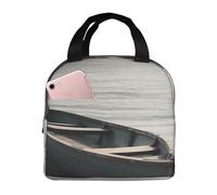 Borsa termica per il pranzo per uomini e donne adulti riutilizzabile Lunch Box Boat by the Sea Borsa termica a tenuta stagna grande capacità contenitori per il pranzo per ufficio lavoro picnic