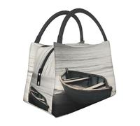 Borsa termica per il pranzo per uomini e donne adulti riutilizzabile Lunch Box Boat by the Sea Borsa termica a tenuta stagna grande capacità contenitori per il pranzo per ufficio lavoro picnic