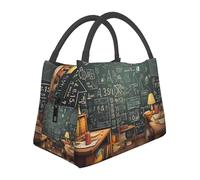Borsa termica per il pranzo per uomini e donne adulti riutilizzabile Lunch Box Matematica a prova di perdite Borsa termica di grande capacità contenitori per il pranzo per ufficio lavoro picnic