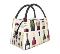 Borsa termica per il pranzo per uomini e donne adulti riutilizzabile scatola per il pranzo carino bottiglia di vino a tenuta stagna borsa termica grande capacità contenitori per il pranzo per ufficio