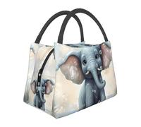 Borsa termica per il pranzo per uomini e donne adulti riutilizzabile scatola per il pranzo carino elefante gioca bolle borsa termica a tenuta stagna grande capacità contenitori per il pranzo per