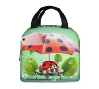 Borsa termica per il pranzo per uomini e donne adulti riutilizzabile scatola per il pranzo divertente coccinella che tiene ombrelli borsa termica a tenuta stagna grande capacità contenitori per il