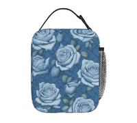 Borsa termica per il pranzo per uomini e donne, BlueRosesStone, design con stampa completa, riutilizzabile, a prova di perdite, grande capacità, per lavoro, scuola, ufficio, viaggi, picnic, con