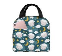 Borsa termica per il pranzo per uomini e donne, da lavoro, con agnello dolce sogno, piccola scatola per il pranzo per adulti per uomini e donne, impermeabile, morbida borsa termica per viaggi, borsa