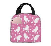 Borsa termica per il pranzo per uomini e donne, da lavoro, con cucciolo di barboncino n. 1001, borsa termica per viaggi, impermeabile, morbida, per adulti, per uomini e donne, borsa per il pranzo per