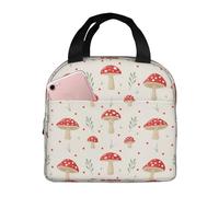Borsa termica per il pranzo per uomini e donne, da lavoro, con funghi piatti, morbidi, piccoli, per adulti, unisex, alla moda, isolata per viaggi, borsa per il pranzo per donne e uomini