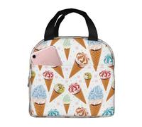 Borsa termica per il pranzo per uomini e donne, da lavoro, con gelato n. J907, morbida borsa termica per viaggi, impermeabile, piccola scatola per il pranzo per adulti, per uomini e donne, borsa per