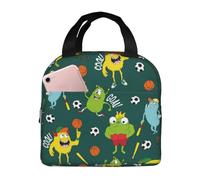 Borsa termica per il pranzo per uomini e donne, da lavoro, con mostro sportivo, morbida borsa termica per viaggi, piccola scatola per il pranzo per adulti, alla moda, per uomini, donne, uomini