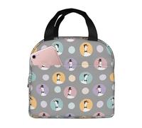 Borsa termica per il pranzo per uomini e donne, da lavoro, con simpatiche oche, morbida borsa termica per viaggi, piccola scatola per il pranzo per adulti, alla moda, per uomini, donne, uomini