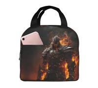 Borsa termica per il pranzo per uomini e donne, da lavoro, Cool Flame Warrior, morbida borsa termica per viaggi, piccola scatola per il pranzo per adulti, unisex, borsa per il pranzo per donne e