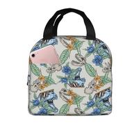 Borsa termica per il pranzo per uomini e donne, da lavoro, divertente borsa termica con testa di dinosauro, morbida borsa termica per viaggi, piccola scatola per il pranzo per adulti alla moda per