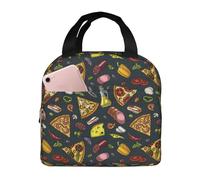 Borsa termica per il pranzo per uomini e donne, lavoro, prosciutto, pepe, pizza, morbida, piccola, per adulti, per uomini e donne, borsa termica alla moda per viaggi, borsa per il pranzo per donne e
