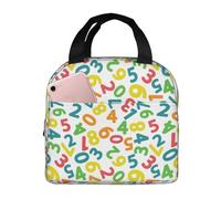 Borsa termica per il pranzo per uomini e donne, motivo matematico colorato, una morbida borsa termica isolata per viaggi, impermeabile, piccola scatola per il pranzo per adulti per uomini e donne