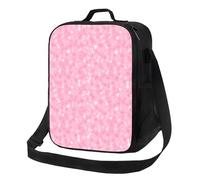 Borsa termica per il pranzo per uomo e donna - Contenitore per il pranzo per la sensibilizzazione al cancro al seno per uomo e donna - Borsa termica morbida - Borsa piccola con tracolla regolabile