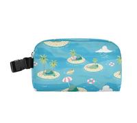 Borsa termica per il pranzo, resistente all'acqua, da donna, mantiene il cibo caldo, grande capacità, per asilo, estate, vento, cartone animato, isola