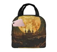 Borsa termica per il pranzo riutilizzabile Golden Moon Lunch Box per donne uomini portatile a tenuta stagna borsa per il pranzo più fresco contenitori per il pranzo per lavoro viaggi all'aperto