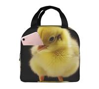 Borsa termica per il pranzo riutilizzabile Little Yellow Pollo Lunch Box per donne uomini portatile a tenuta stagna borsa per il pranzo più fresco contenitori per il pranzo per lavoro viaggi