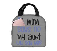 Borsa termica per il pranzo Se la mamma dice di no Mia zia dirà di sì Contenitore per il pranzo Riutilizzabile Contenitore per il pranzo carino per adulti e bambini, Borse per il pranzo a tenuta sta