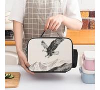 Borsa termica per il pranzo Soaring Eagle per donne, grande capacità, a prova di perdite, con manici staccabili, borsa termica con mantenimento del freddo/caldo per 5 ore, per ufficio, picnic, campe