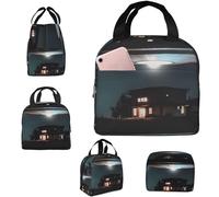 Borsa termica per il pranzo UFOS di notte, borsa per il pranzo da donna, borsa per il pranzo riutilizzabile