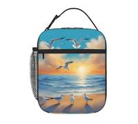 Borsa termica per il pranzo versatile con gabbiani di grande capacità, elegante e durevole, adatta per lavoro, viaggi e scuola