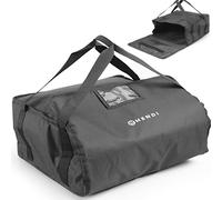 HENDI Borsa per la consegna della pizza, borsa termica portapizza, sacchetto per pizza, trasporto di cibo e consegna di pasti da portare, per 4 scatole pizza 45x45cm, nero, 470x470x(H) 210mm.