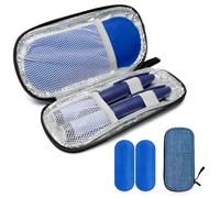 Borsa termica per insulina con 2 piatti di raffreddamento, borsa per farmaci per diabetici, borsa per insulina penna, epipi, insulina e altri accessori per il diabete, medicinali frigo in viaggio
