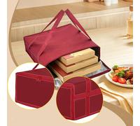Borsa termica per la consegna, riutilizzabile, per il trasporto di pizze,