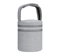 Borsa termica per latte materno - Borsa termica per biberon isotermici, tessuto da immersione 12,5 x 15,5 cm | Porta refrigeratore portatile con rimovibile per due bottiglie da 8 oz, Grigio