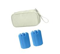 Borsa termica per latte materno, leggera, facile da pulire, manico incluso, con scomparto vuoto per il ghiaccio, spazioso latte materno interno